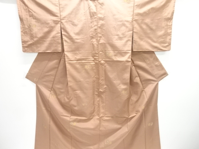 JAPANESE KIMONO / ANTIQUE KIMONO / SILK / TSUMUGI / WOVEN DRUM